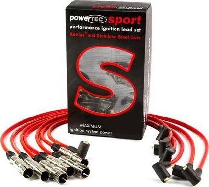 Zapalovací kabely Powertec PowerTEC FORD COUGAR MONDEO 2.5 V6 95-01 červená