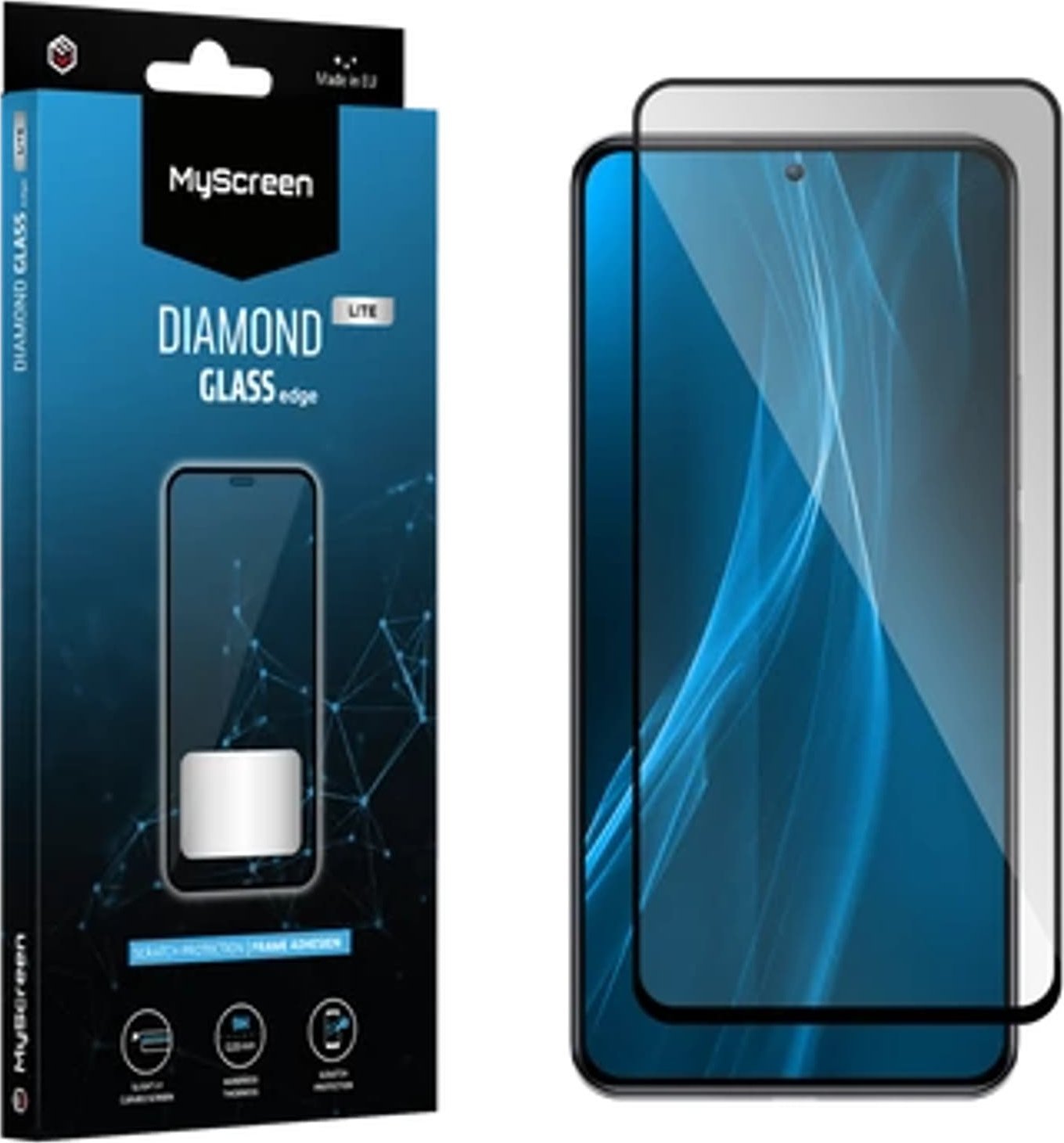 MyScreen Protector Ochranná fólie MyScreen Ochranná fólie MyScreen - Tvrzené sklo pro Xiaomi Redmi 13C DIAMOND GLASS LITE edge pro Tvrzené sklo pro Xiaomi Redmi 13C DIAMOND GLASS LITE edge