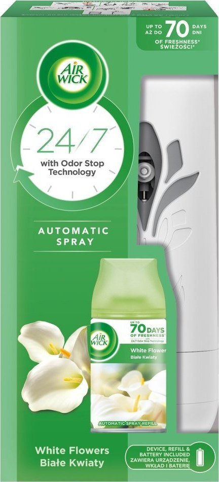 Air Wick Osvěžovač vzduchu s náplní White Flowers, automatický, 250 ml