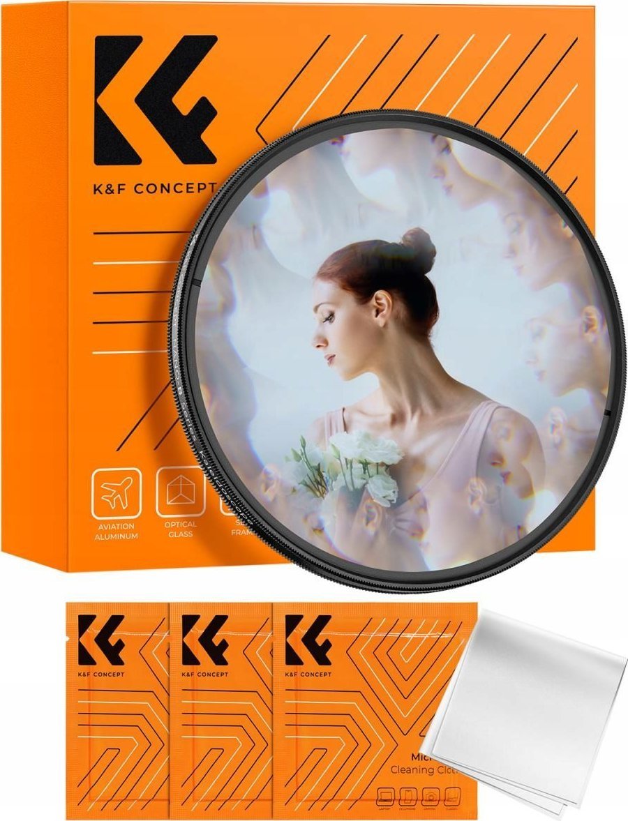 Kf filtr Kaleidoskopový filtr Kaleidoskopický efekt K&F CONCEPT NANO B pro 58 mm 58 mm / KF01.2486