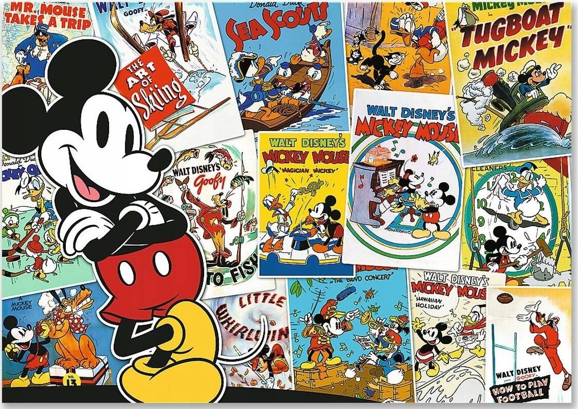 Trefl Puzzle 1000 dílků V Mickeyho světě Mickey Mouse