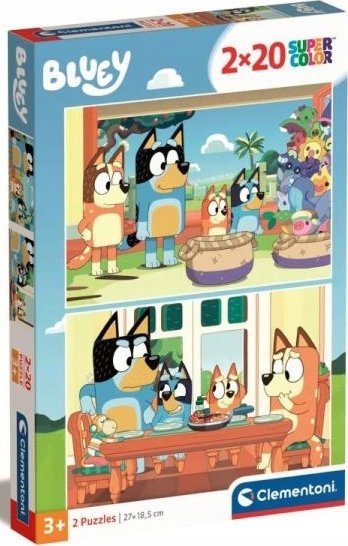 Clementoni Puzzle 2x20 dílků Bluey