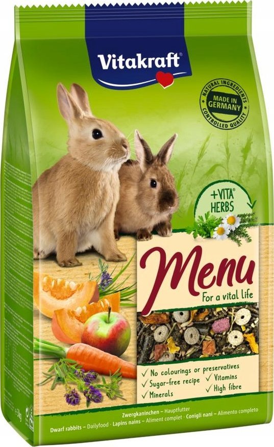VITAKRAFT Menu Vital - rabbit food - 3kg