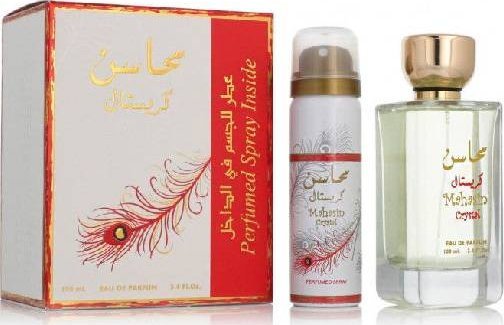 Lattafa  Mahasin Cristal Red EDP 100ml + deo