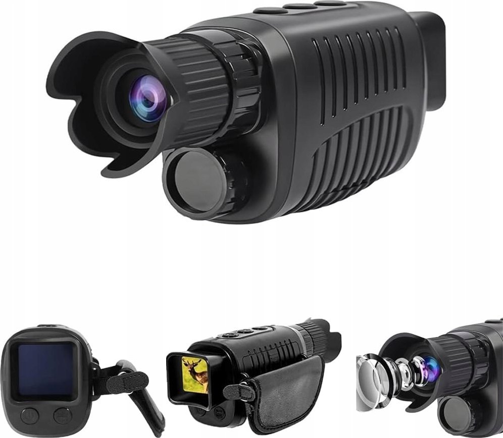 Apexel Night Vision Monokulárne nočné videnie Ir Zoom 10x 24mm IP56 Lcd 1.5 Fotografia 10mp Videá 1080p Apexel / Nv007