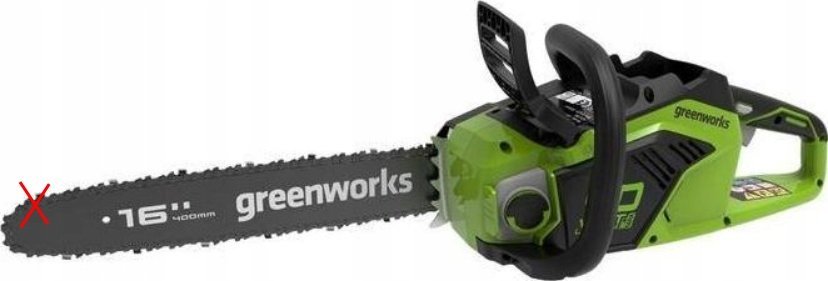 Greenworks 40V reťazová píla 40 cm Greenworks GD40CS18K2X sada nabíjačka + 2x 2Ah batéria