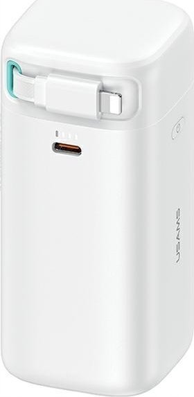 Powerbanka Usams USAMS Powerbanka so zaťahovacím káblom Zaťahovací Lightning 18000 mAh PD45W Fast Charge XMF Series biela/biela 20KCD21702 (US-CD217)