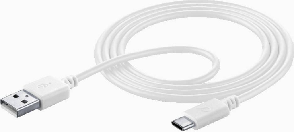 Cellular Line Kabel USB-A pro mobilní telefony - 1,2 m bílý (KABKACELLUUSB002)