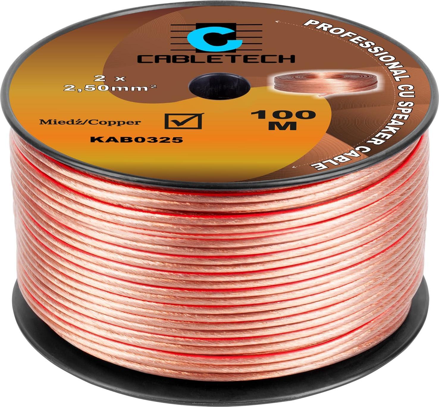 Kabel Cabletech Kabel reproduktoru 2,5 mm