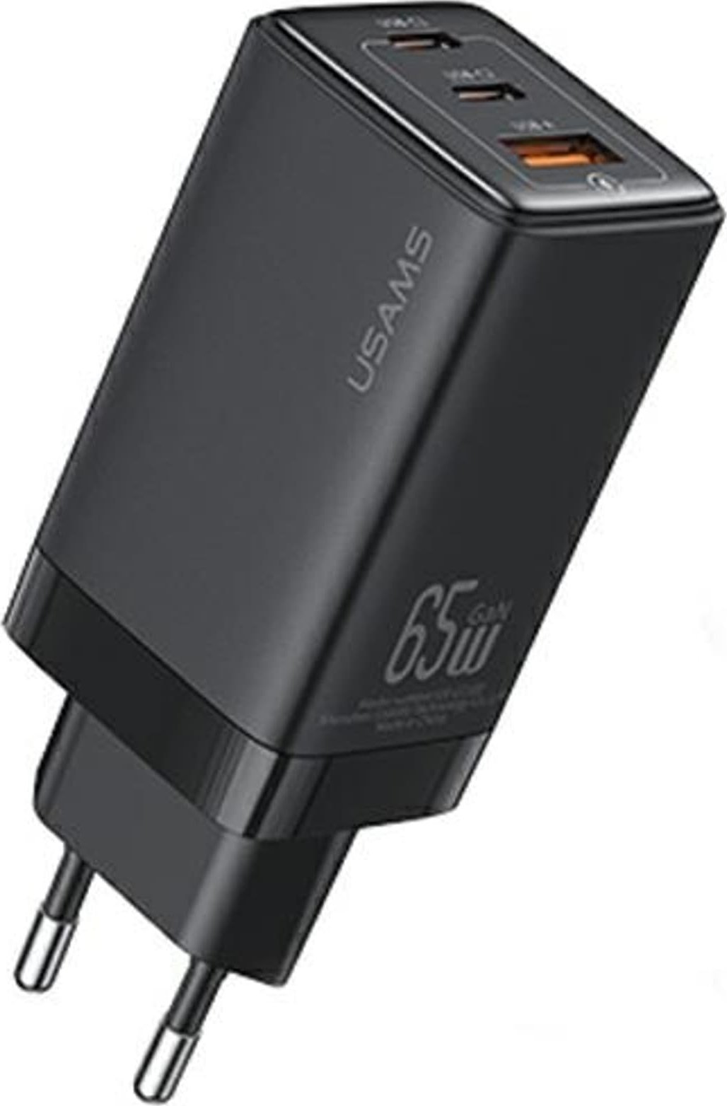 Usams  CC180 65W PD QC USB A+C+C nabíječka