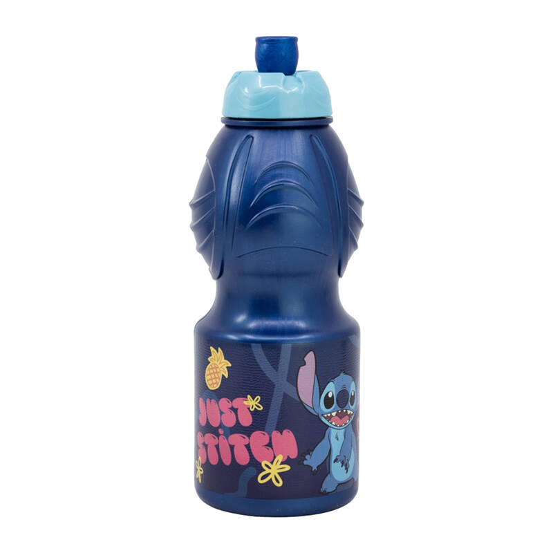 Športová fľaša pre deti STOR 75032 400 ml Stitch Palms (modrá)