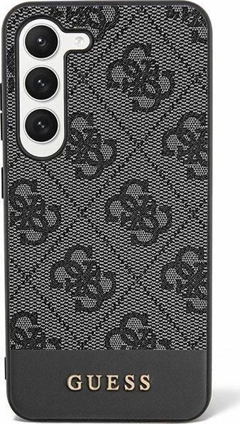 Guess Pouzdro Guess GUHCS24MG4GLGR pro Samsung Galaxy S24+ Plus, pevné pouzdro 4G, kolekce Stripe, černé/černé