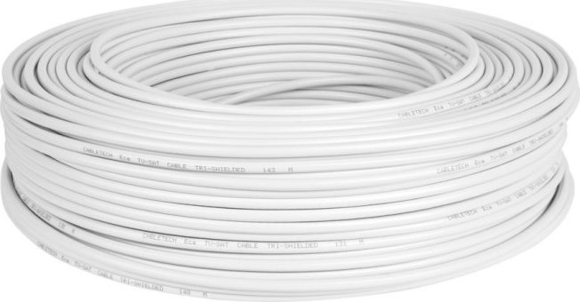 CABLETECH TV-SAT CU kabel + dvojité plátno 150m/k.
