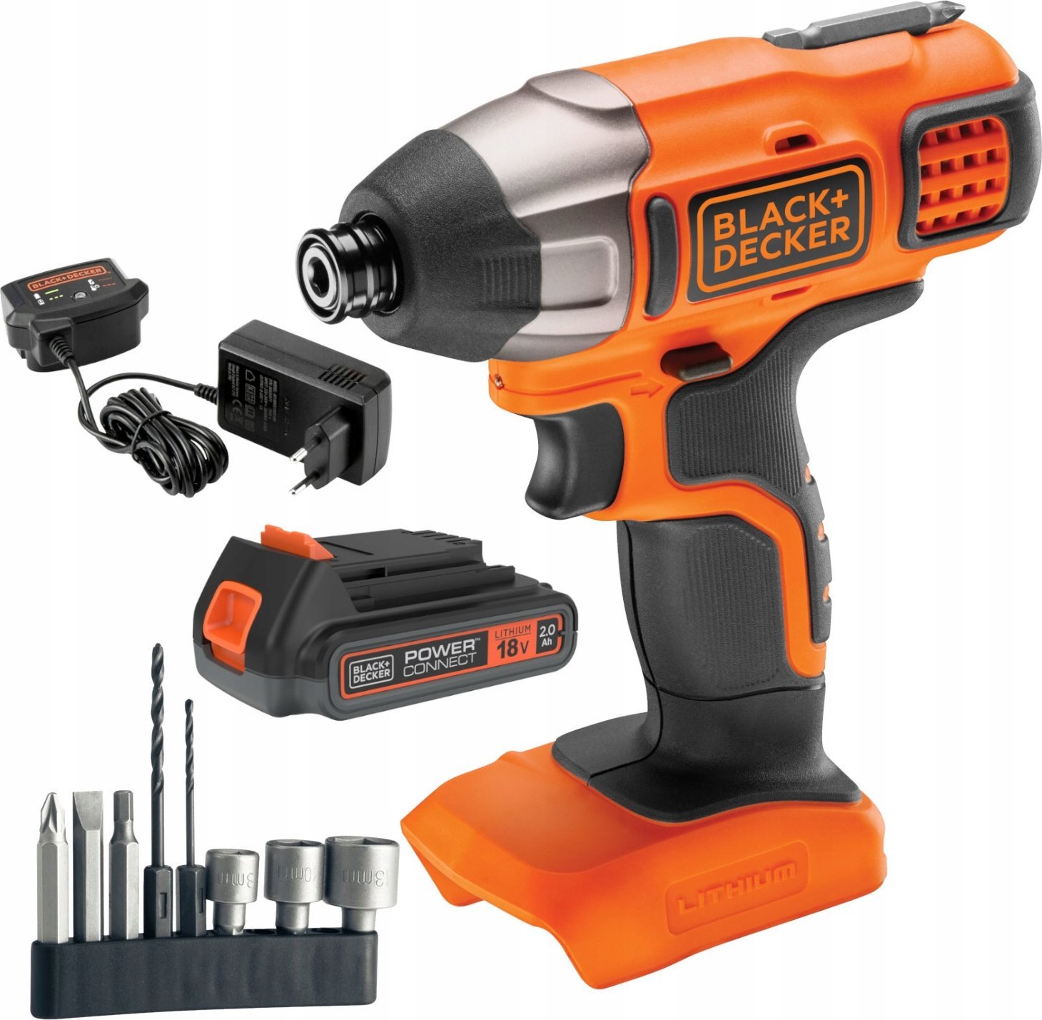 Rázový utahovák Black+Decker BLACK+DECKER RÁZOVÝ DRŽÁK. 18V BDCIM18D1A 115Nm 1x2,0Ah
