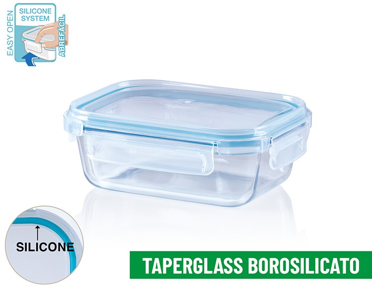 Dóza na potraviny CLICK 0,64 l sklo