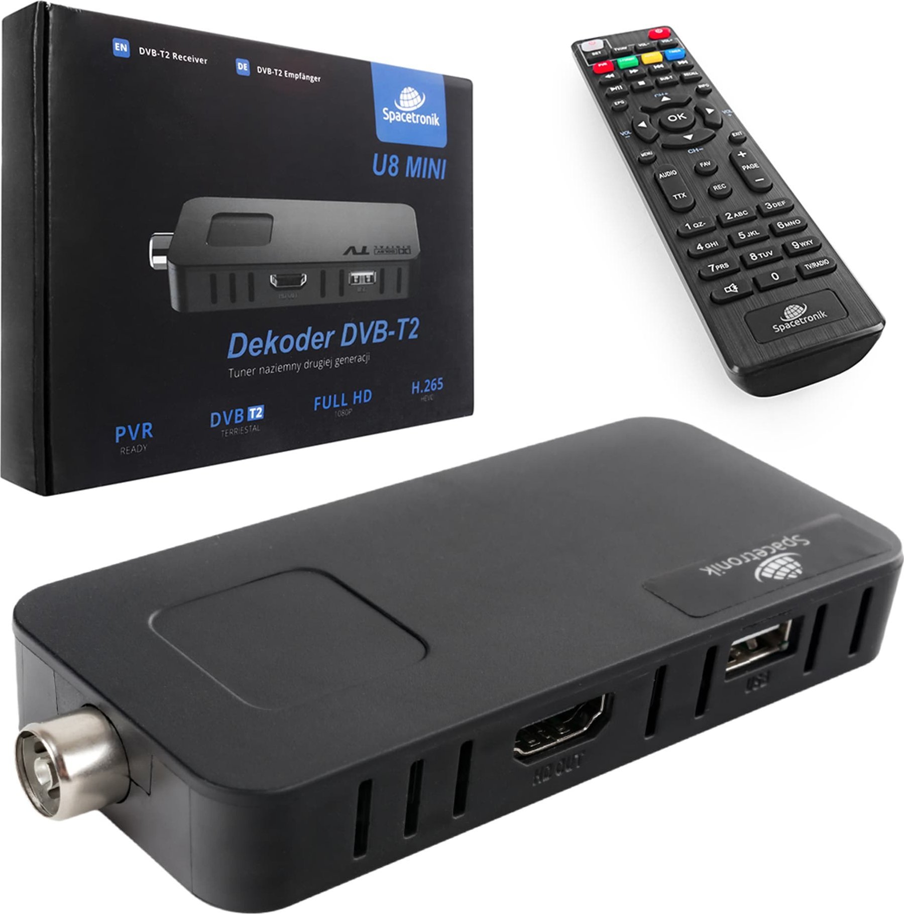Spacetronik TV tuner H.265 DVB-T2 HDMI tuner Spacetronik U8 MINI