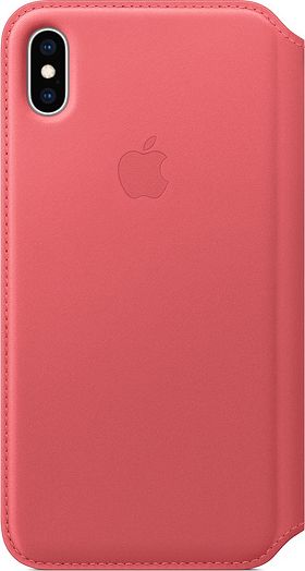Apple Kožený kryt Folio pro iPhone XS Max – Dusty Pink – MRX62ZM/A