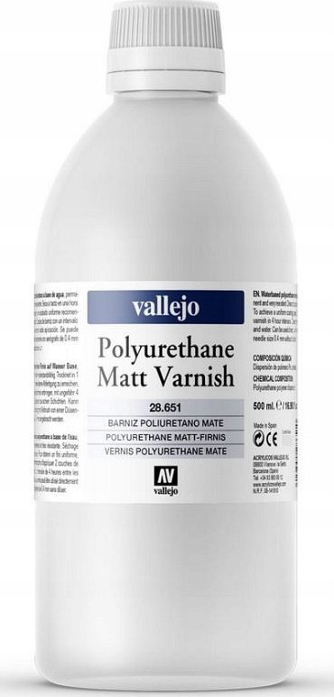 Vallejo Vallejo: Matný polyuretanový lak 500ml