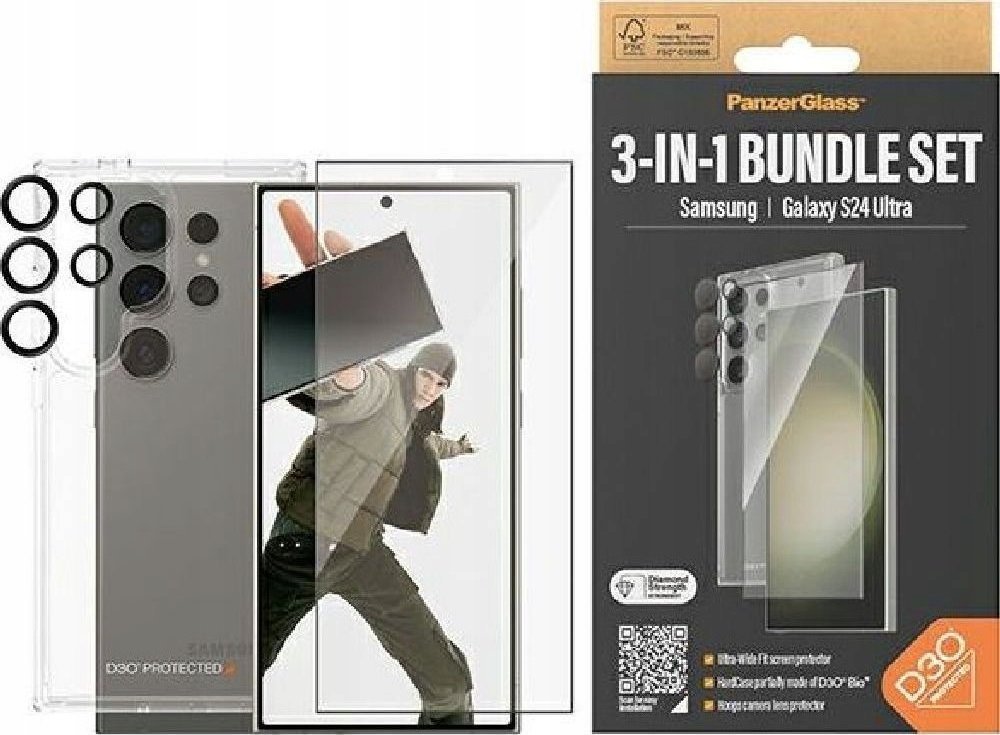 PanzerGlass  3-v-1 Samsung Galaxy S24 Ultra, UWF
