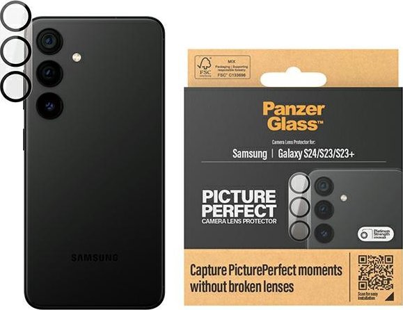 PanzerGlass PicturePerfect - Chránič na objektiv pro mobilní telefon - pro Samsung Galaxy S23, S23+, S24