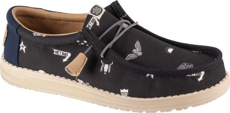 HEY DUDE Hey Dude Wally Stars N Skulls Potisk 41284-001 Černá 46