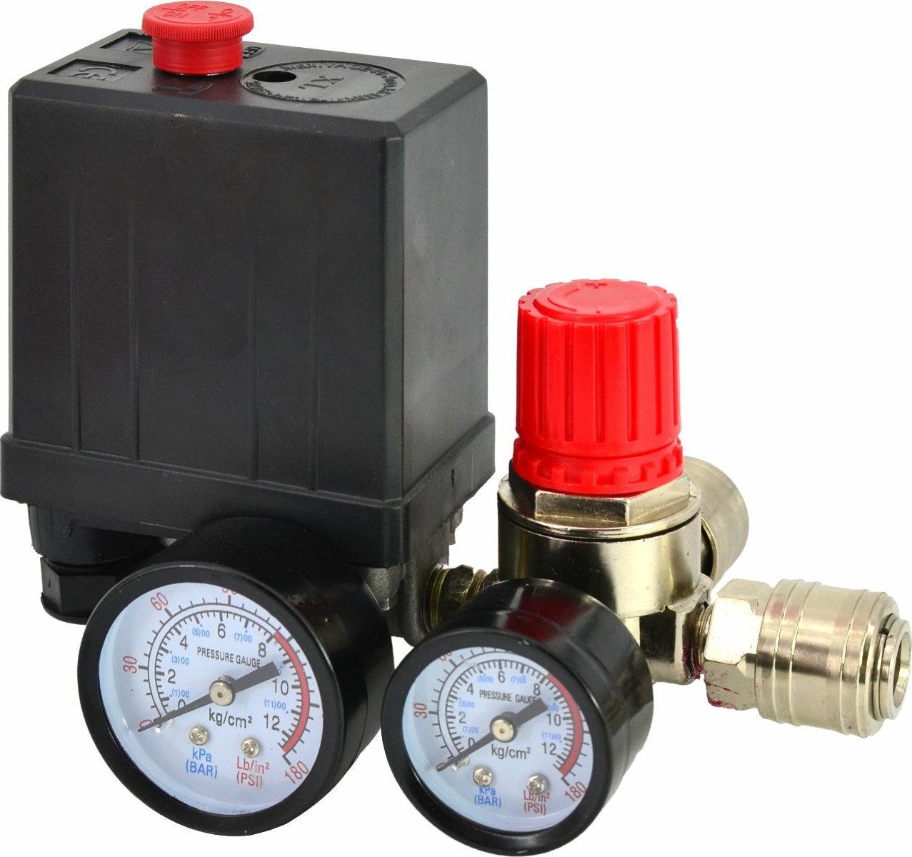 AWTools  TLAKOVÝ SPÍNAČ KOMPRESORU 230V 2 VSTUP 1/4