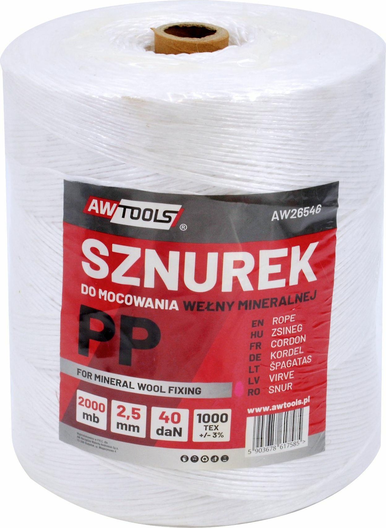 AWTools PP MOTUZ NA VÁZÁNÍ VLNY 1500m