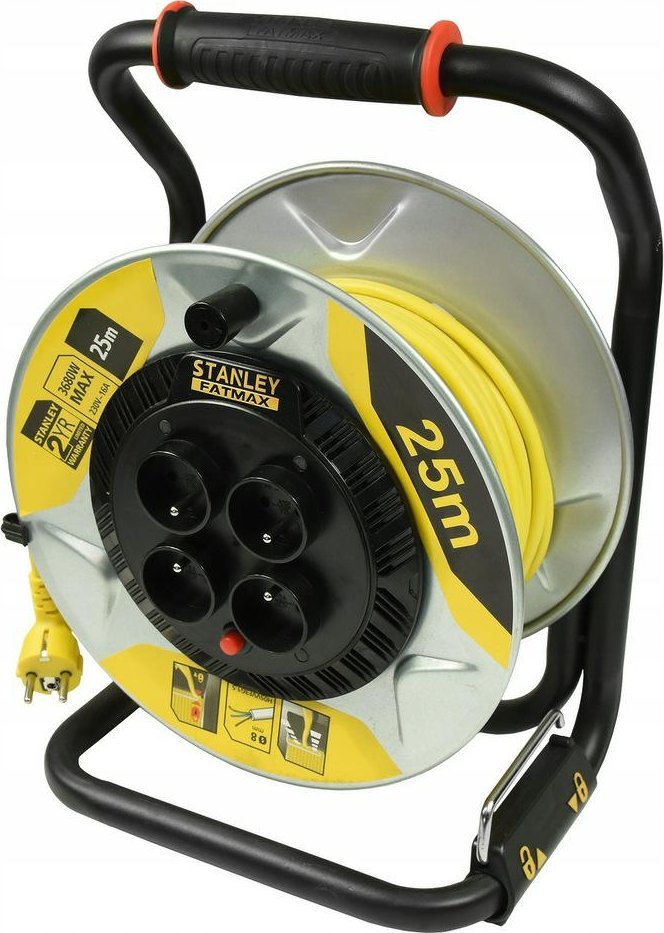 Stanley  NAVIJÁK PRODLUŽOVACÍ KABEL 25m 3x1,5mm 16A IP20