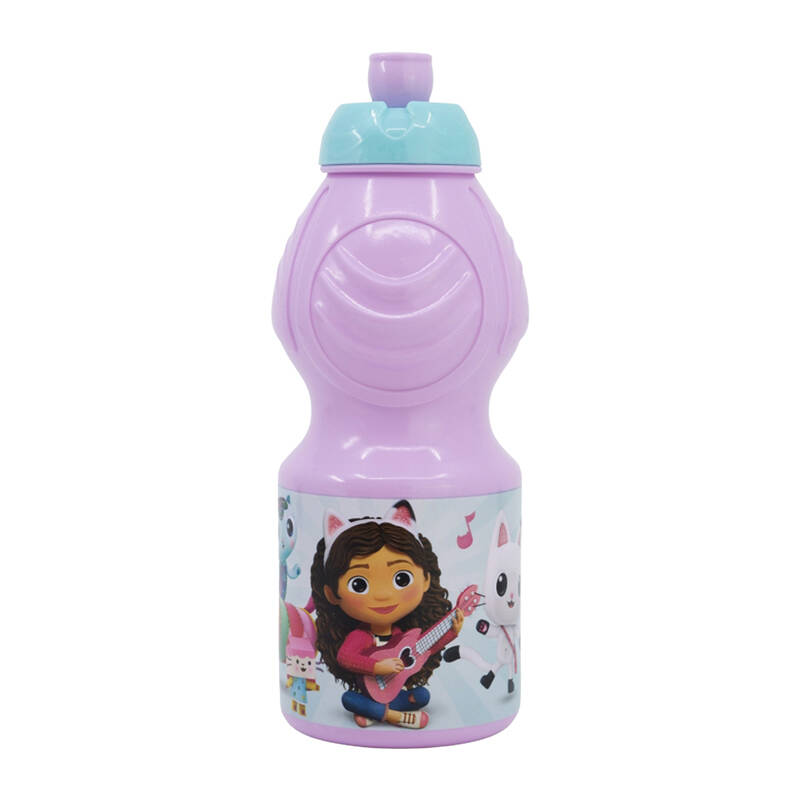 Športová fľaša pre deti STOR 21232 400 ml Gabby s Dollhouse (ružová)