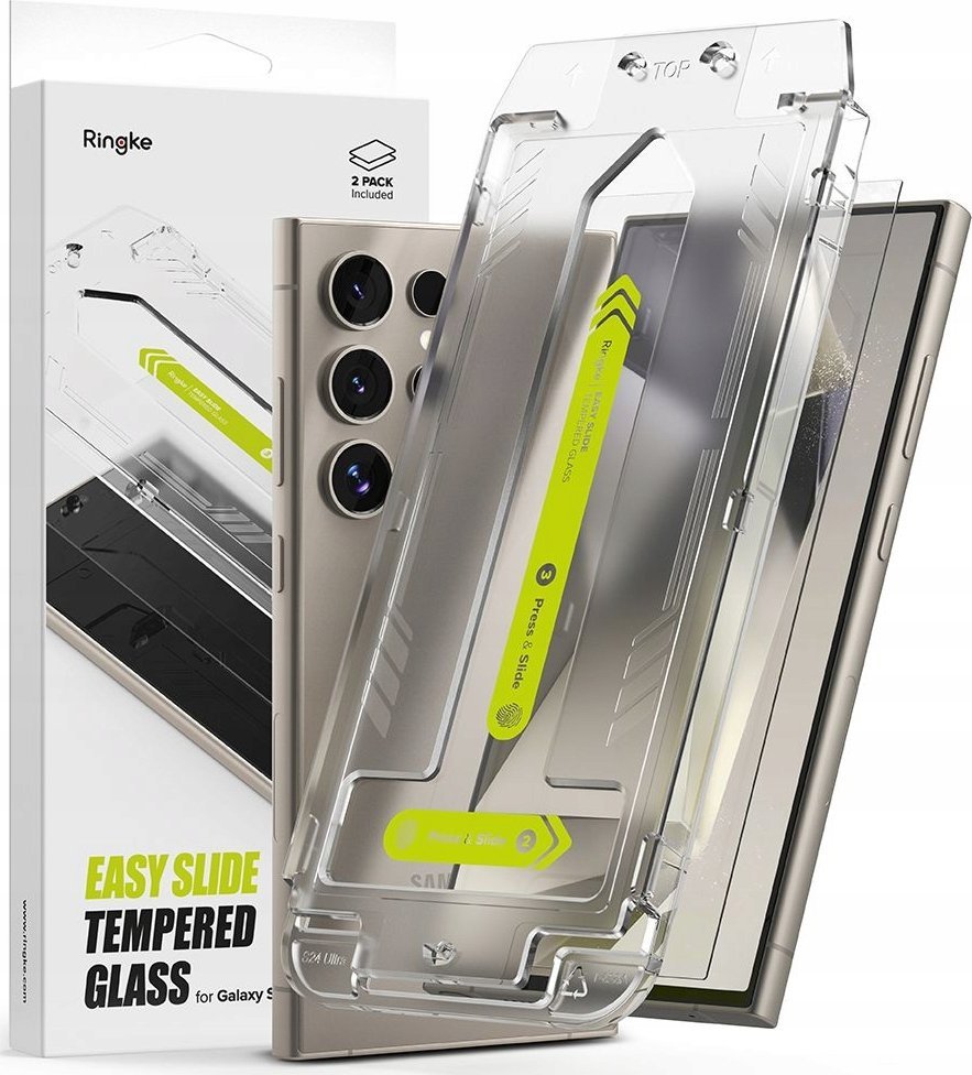 Ringke TEPLENÉ SKLO RINGKE EASY SLIDE 2BALENIE GALAXY S24 ULTRA CLEAR