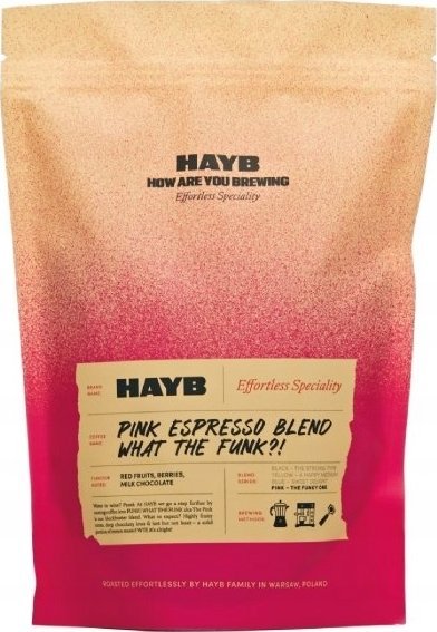 HAYB Kávová zrna HAYB - Pink Espresso Blend WTF 1kg