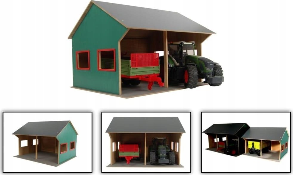 Zahradní traktor Hipo Přístřešek pro dva traktory 1:16 610263 46829