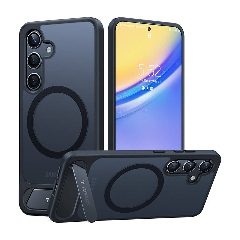 Puzdro Torras UPRO Pstand pre Samsung S24 (čierne)