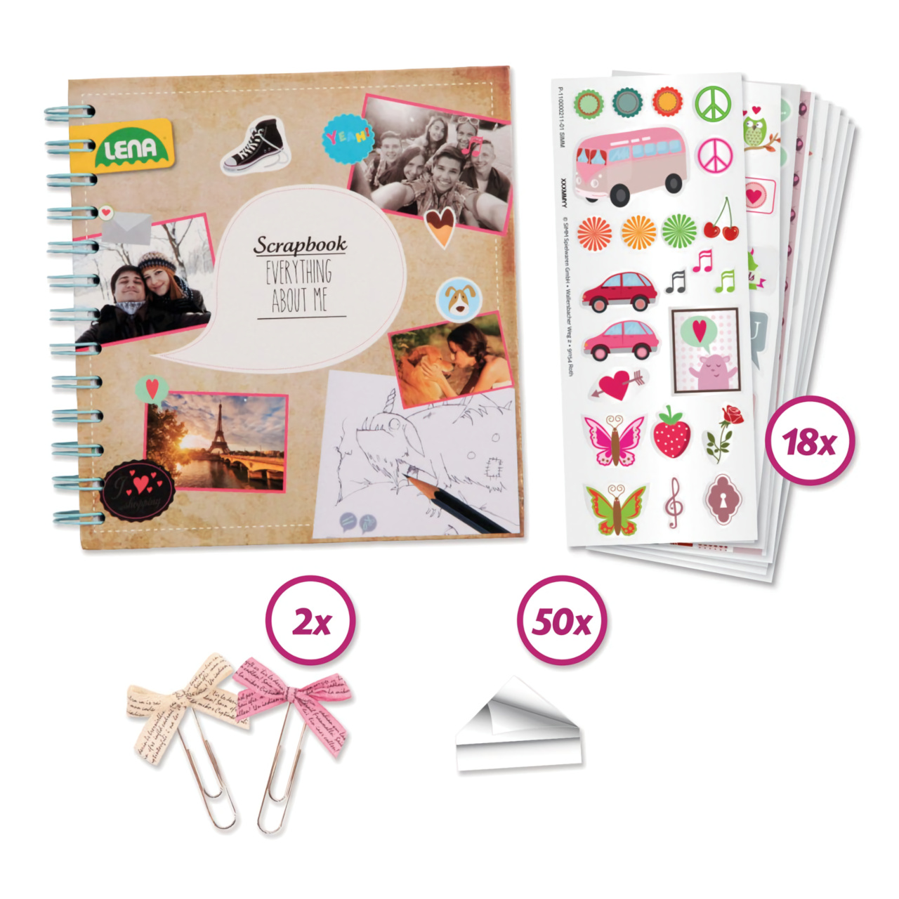 Lena Zápisník Scrapbook