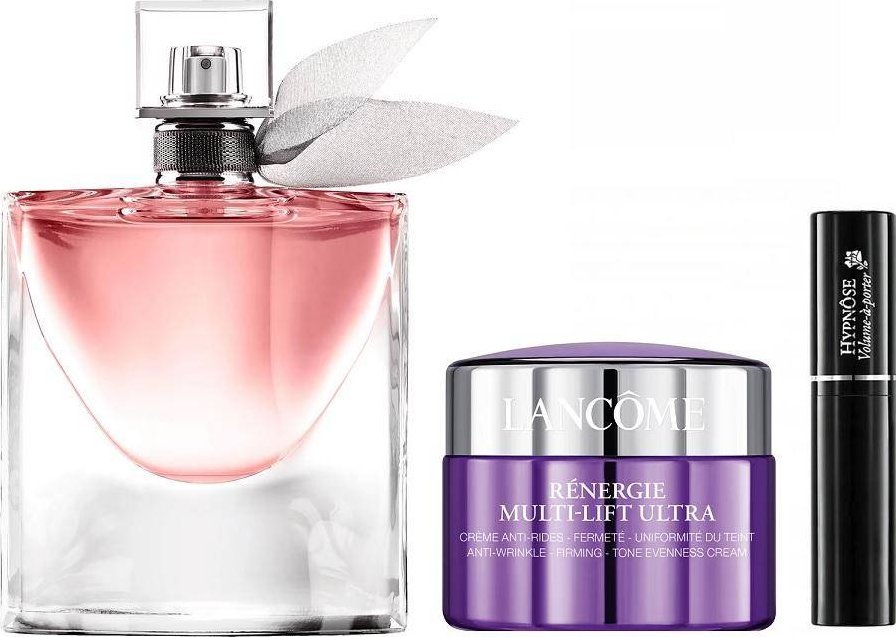 Lancome Lancme La Vie Est Belle sada parfémované vody ve spreji 50ml + Renergie Multi-Lift Ultra 15ml + Hypnose Volume-A-Porter Mascara 2ml