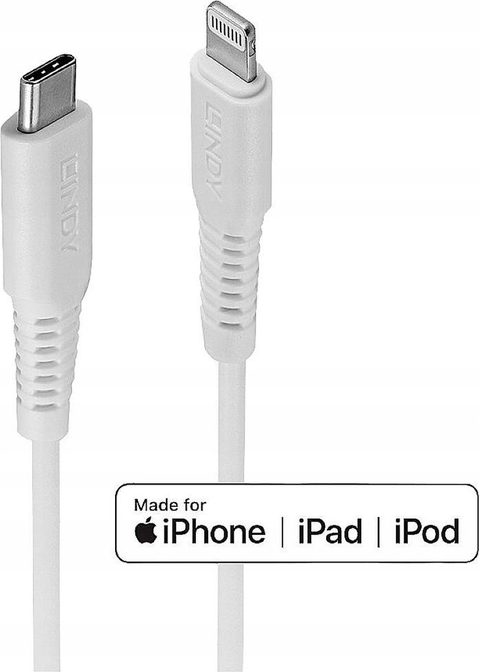 Lindy Lightning - USB-C kabel 1 m bílý (1 m USB typu C na Lightning)