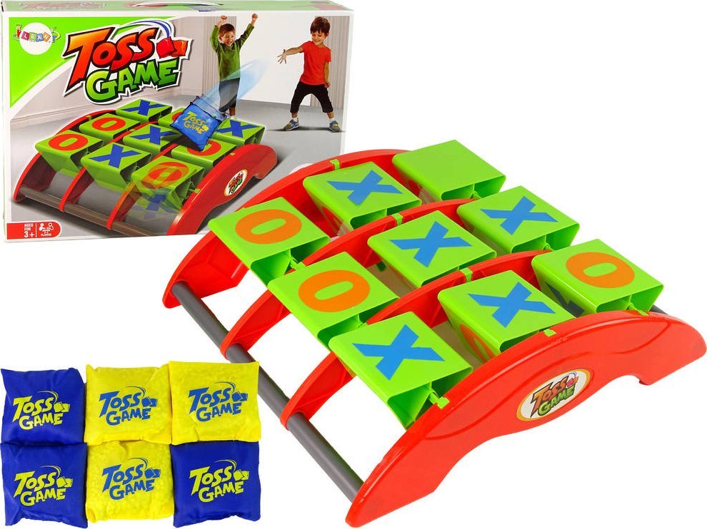LeanToys Dovednostní hra na házení Tic Tac Toe