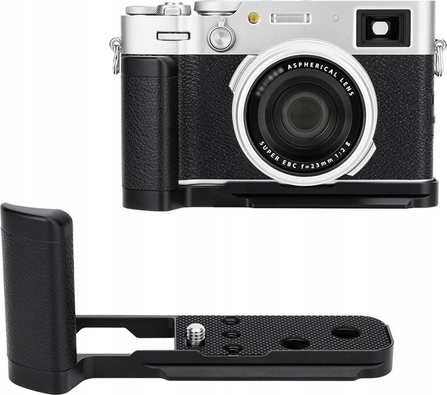 JJC Handle Rail Cage Video Grip Holder 1/4 Pro Fuji Fujifilm X100vi X100 Vi / Hg-x100vi Black