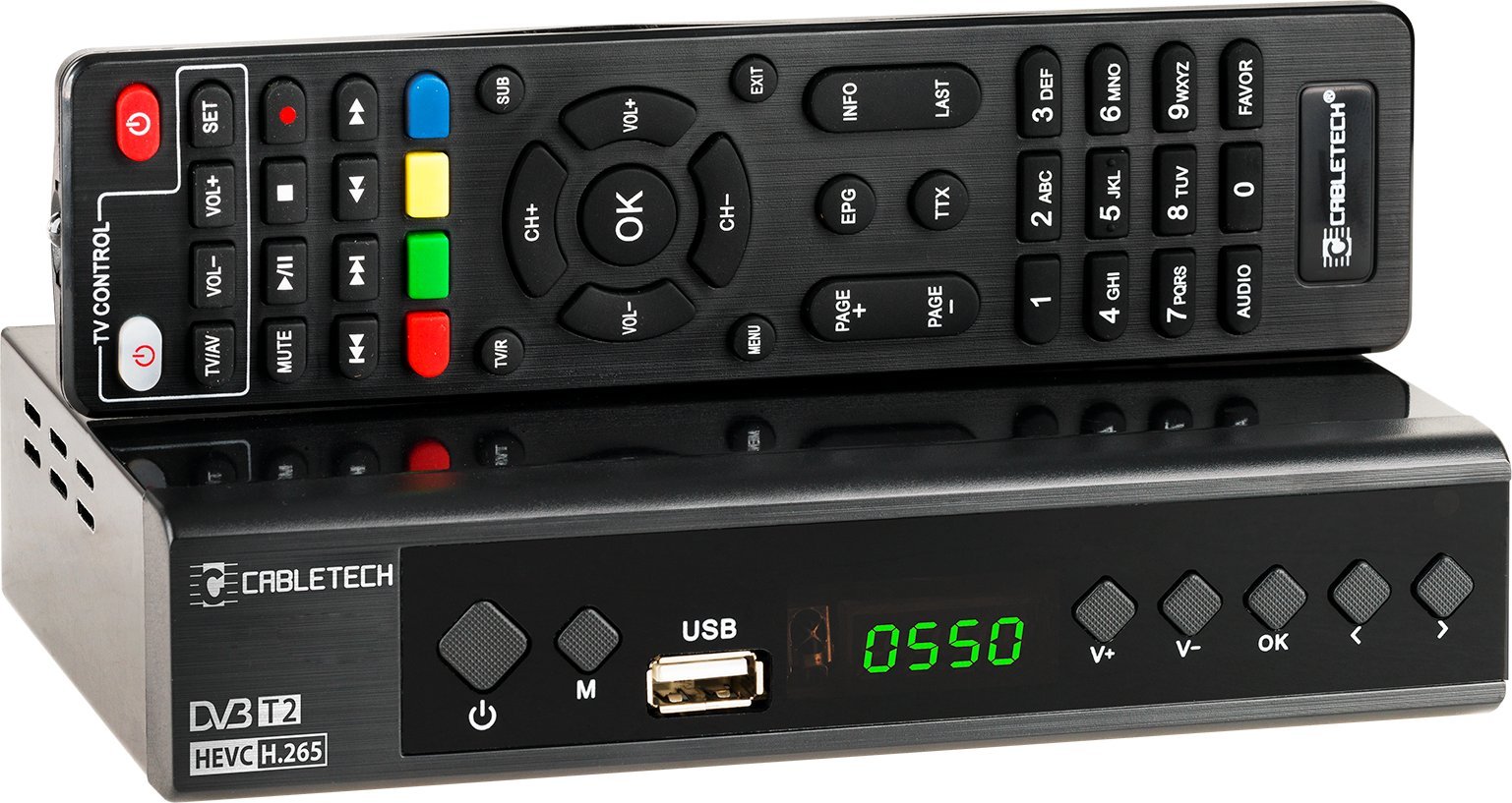 Cabletech TV tuner DVB-T/C tuner Hevc H.265 10bit Cabletech
