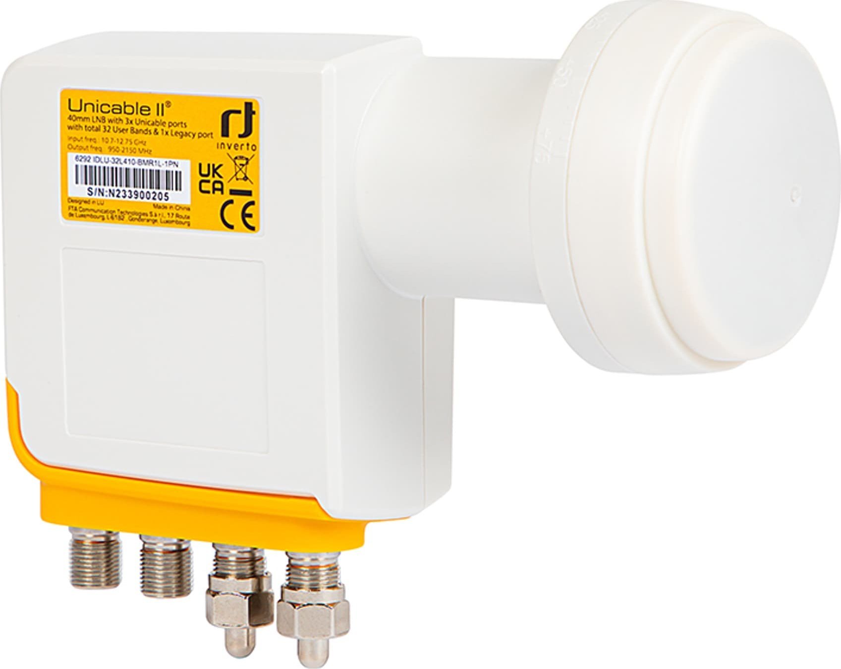 Blow 77-191# Konvertor satelitní antény Sat Inverto Quad Unicable II + 1 starší port
