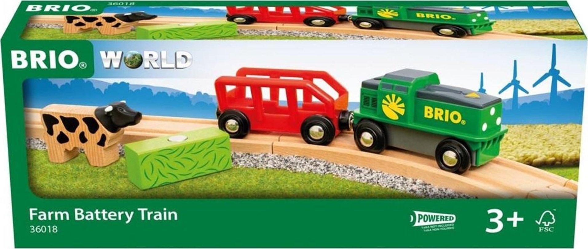 Akumulátorový vláčik BRIO World Farm
