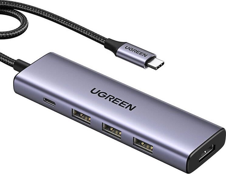 Ugreen USB HUB Hub USB-C Ugreen CM511, HDMI 4K 60Hz, 3x USB 3.0 5Gbps, PD 100W (stříbrný)