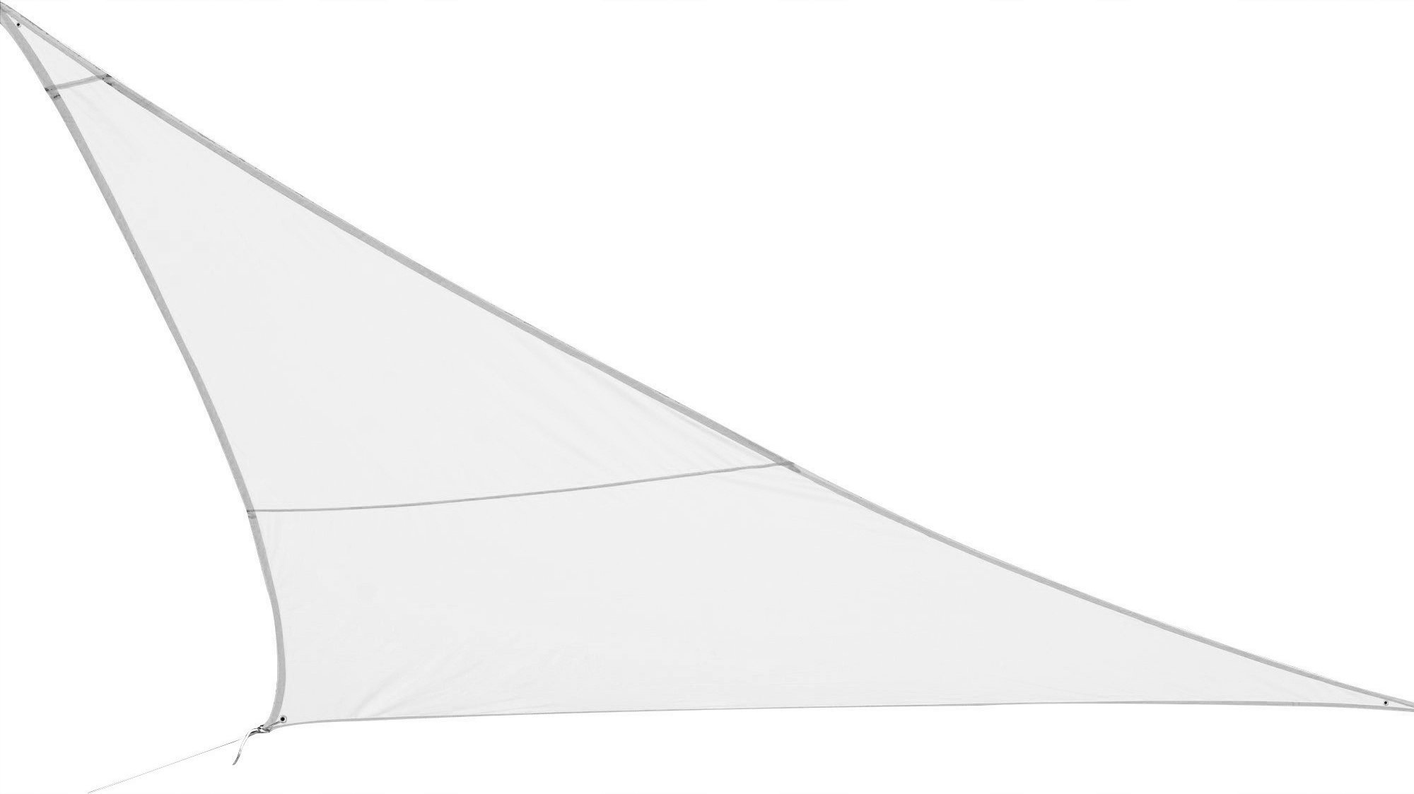 DLGTP Trojúhelníková terasová stínící plachta, 5 x 5 x 5 m, bílá