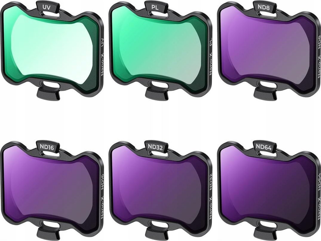 Kf sada filtrů 6v1 polarizační Pl Uv Nd Nd8 Nd16 Nd32 Nd64 Pro Dji Avata 2 / Sku.2252