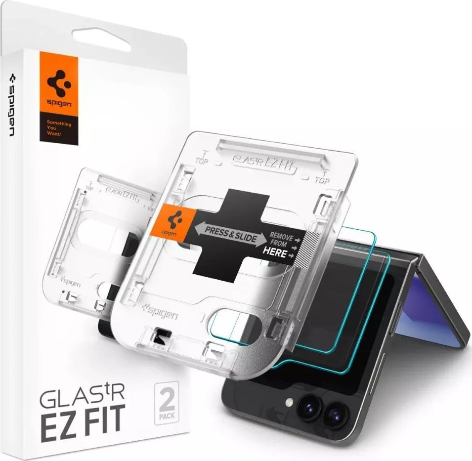 Spigen Spigen Glas.TR EZ Fit 2-Pack - Tvrzené sklo pro Samsung Galaxy Z Flip 6 (2 kusy)