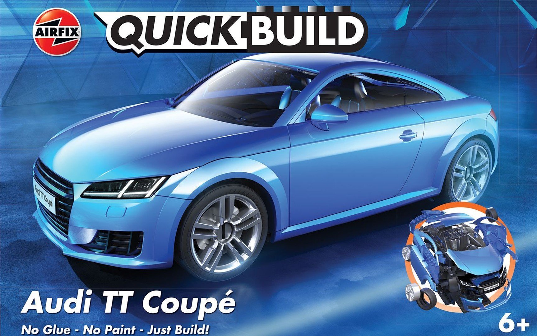 Airfix Airfix RYCHLÁ STAVBA Audi TT Coupé - modrá