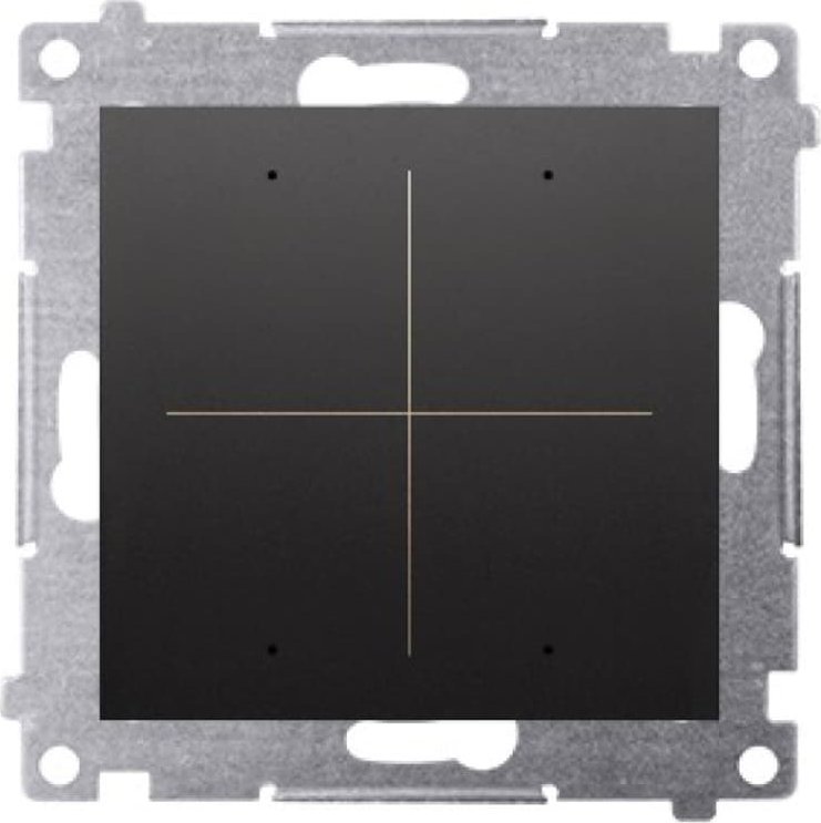 Kontakt-Simon Elektronický spínač/tlačítko Kontakt Simon 54 DEW4.01/49 čtyřnásobný pro ovládání 4 okruhů černý modul