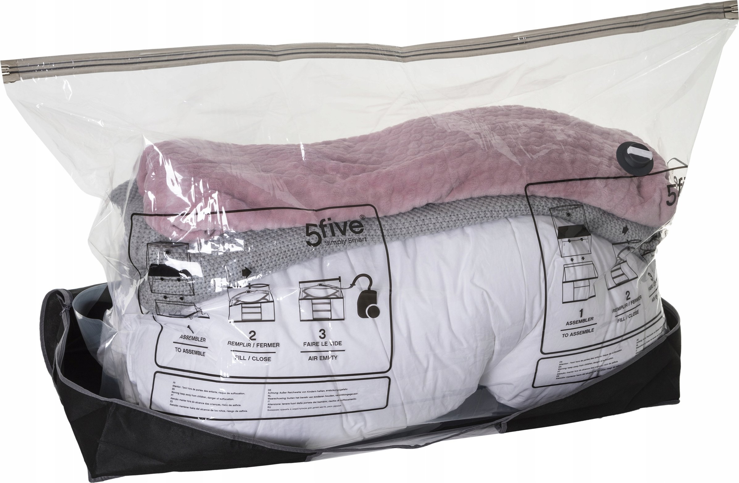 5five Vakuový sáček s krytem pod postel, na oblečení a ložní prádlo