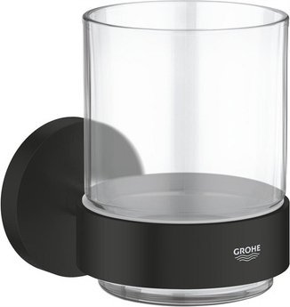 Grohe Grohe sklo s rukojetí Essentials matně černá 1022562430