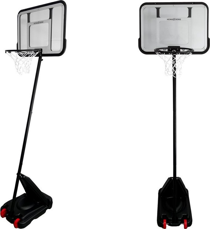 LeanToys Basketbalový koš na kolečkách, míčová zahrada, černý, 3 m